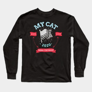 vote for my cat- elections 2020 Long Sleeve T-Shirt